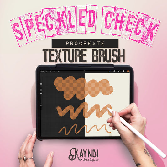 Speckled Check Procreate Texture Brush