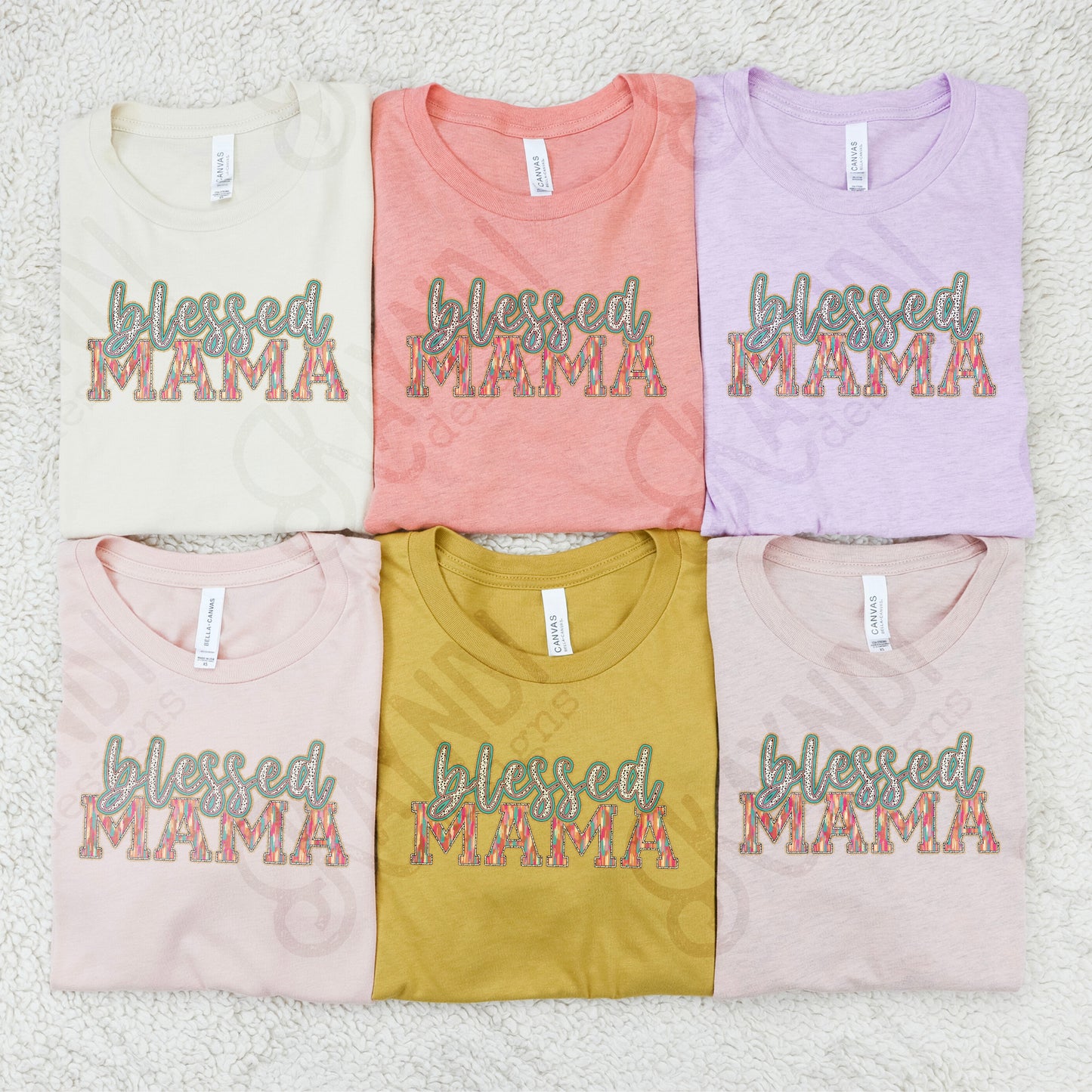 Blessed Mama Sublimation Design PNG Digital Download Printable Mama Mom