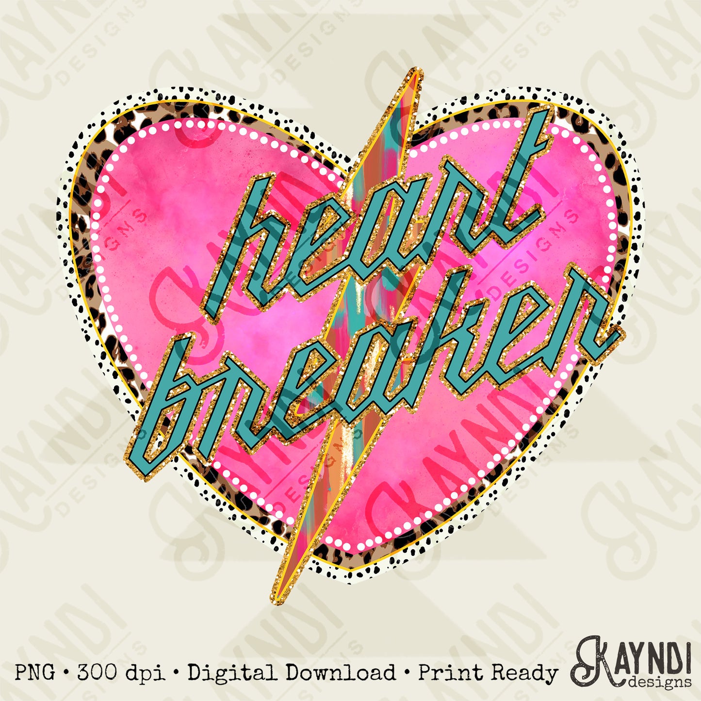 Heart Breaker Sublimation Design PNG Digital Download Printable Vintage Valentines