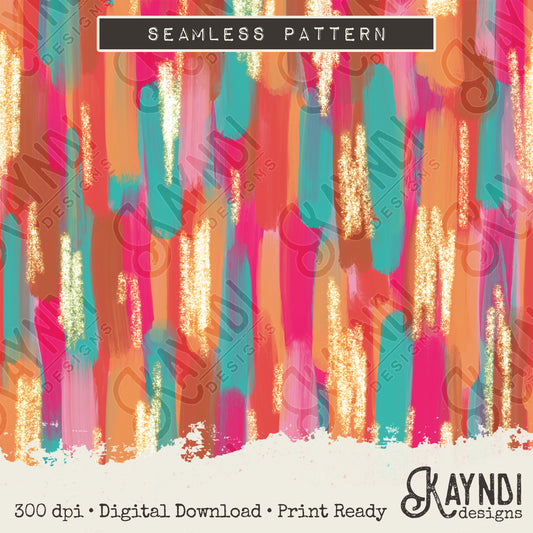 Brushstrokes 6 Seamless Sparkle Pattern Sublimation Design PNG Digital Download Printable Seamless Paper Brush