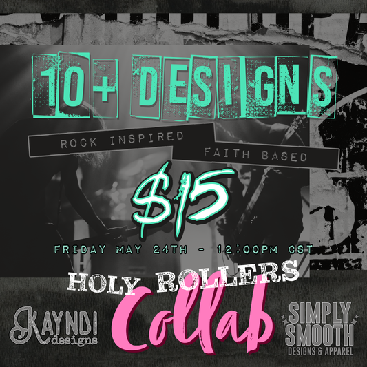 Holy Rollers Collab with Simply Smooth Designs