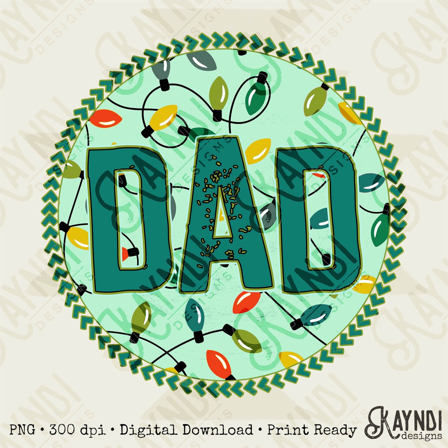 Dad Christmas Lights Sublimation Design PNG Digital Download Printable Boy Dad Mini Matching Winter