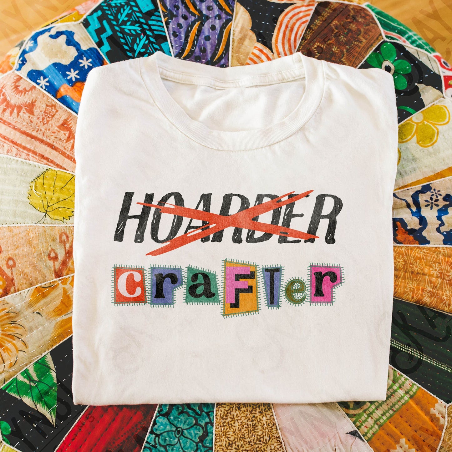 Hoarder Crafter Sublimation PNG, Digital Download, Printable Crafter, Vibrant, DIY Craft Design