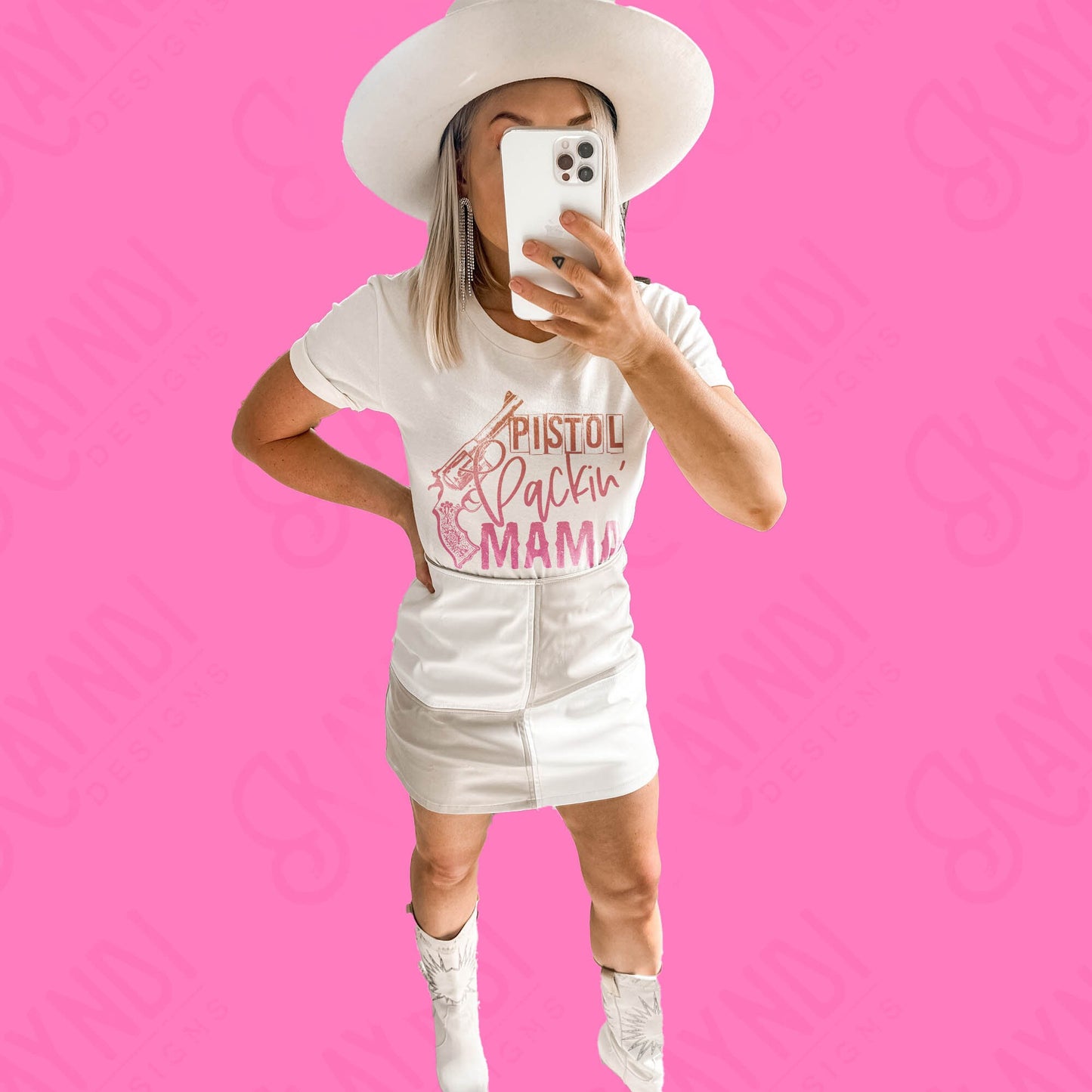 Pistol Packin' Mama Sublimation PNG, Digital Download, Printable Southern, Vibrant Ombre