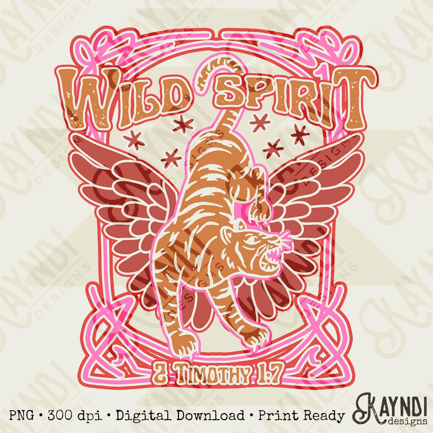 Wild Spirit Sublimation Design PNG Digital Download Printable