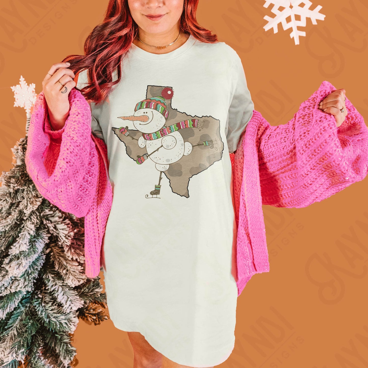 Snowman Custom State Sublimation PNG, Digital Download, Printable Christmas, Cute Kids Winter Design, Leopard, Doodle, Ice skating snowman