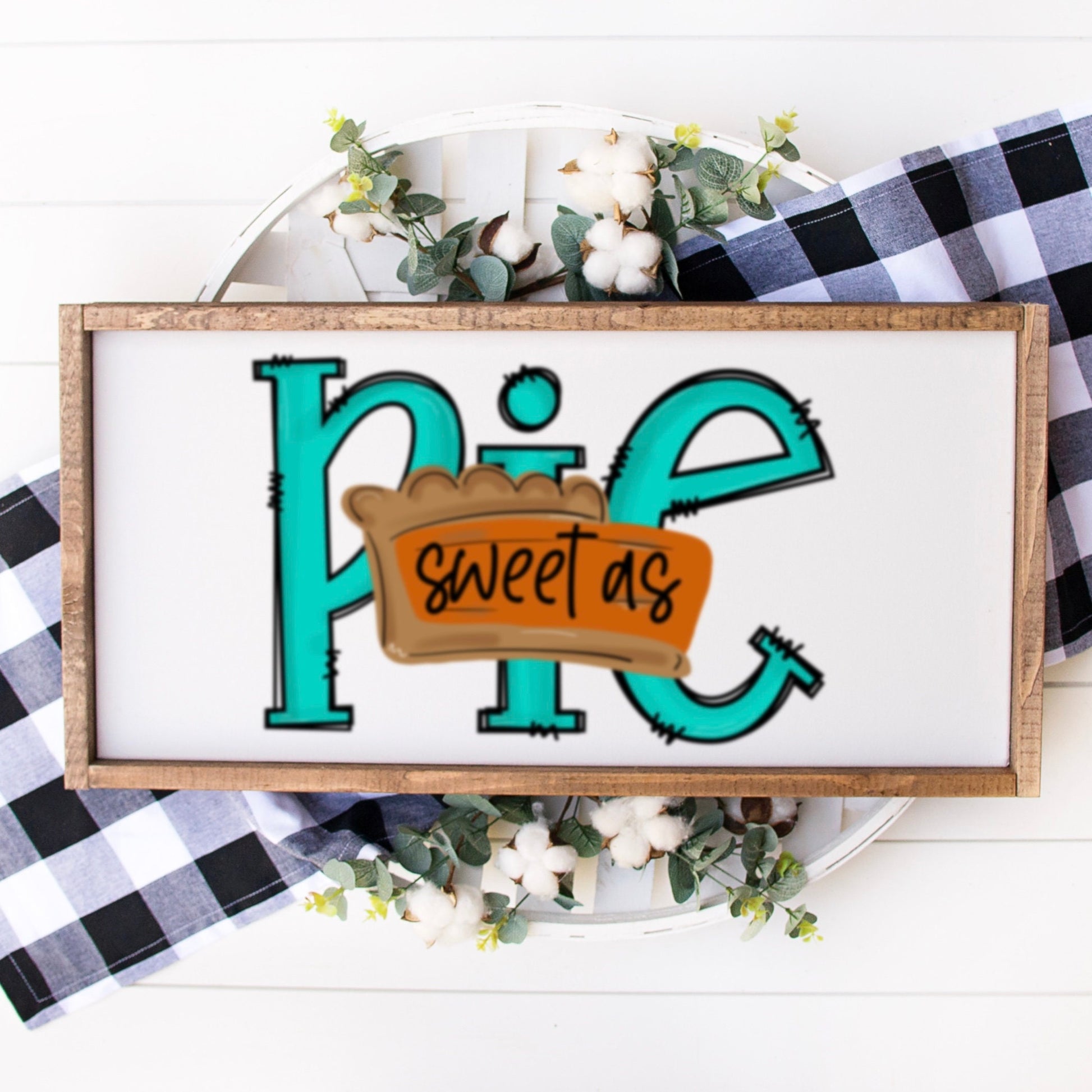 Sweet As Pie Sublimation Design PNG Digital Download Thanksgiving Pumpkin Pie DTG Printable Crafts Doodle