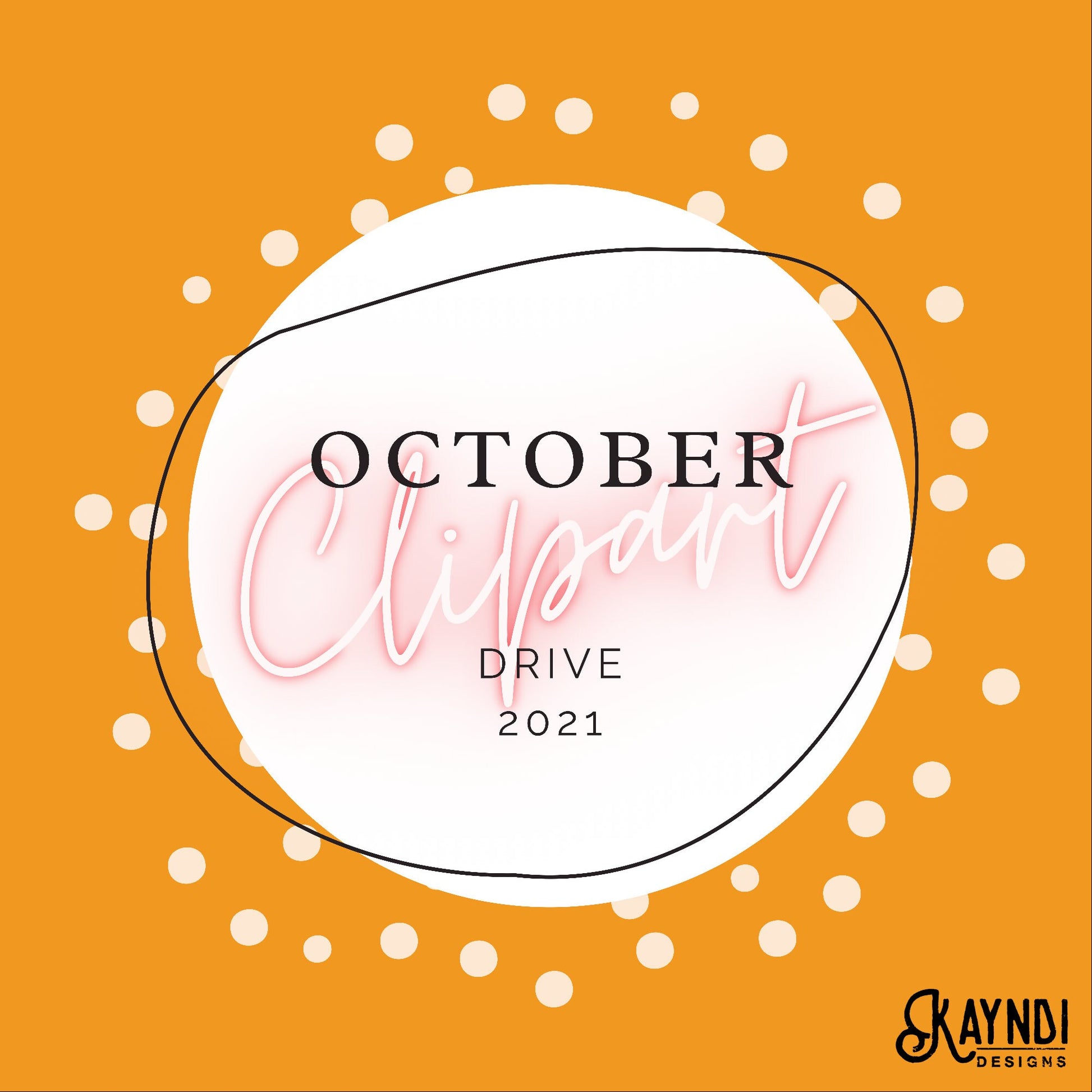 October 2021 Clipart Drive Access Digital Downloads