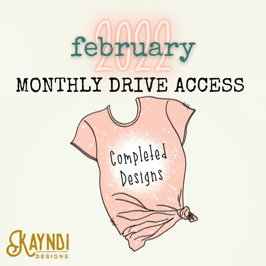 February 2022 Design Drive  Drive Access Sublimation Designs PNG Digital Downloads