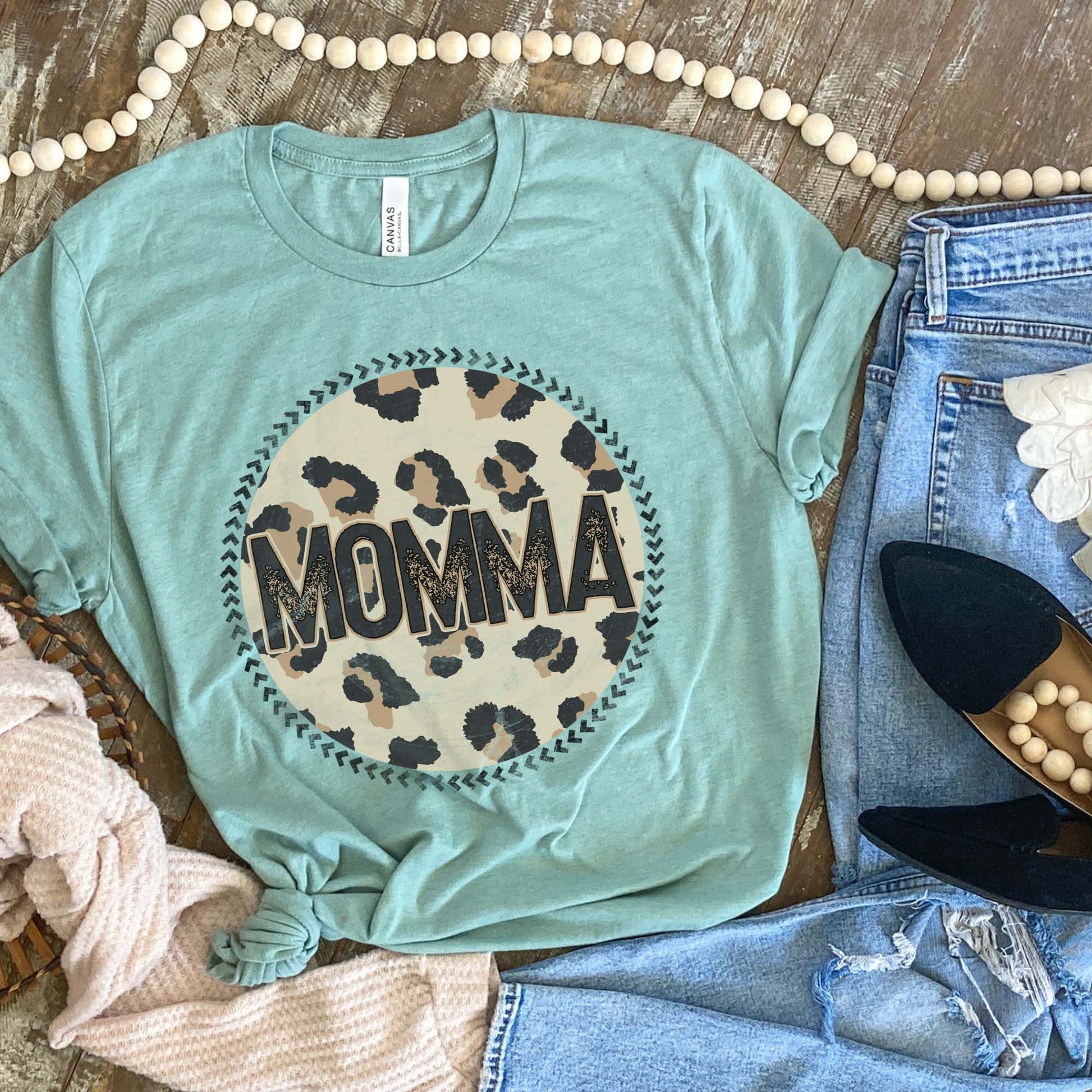 Momma Sublimation Design PNG Digital Download Printable Leopard Mothers Day Mama Mini Cheetah Mom Momma Aunt Grandma Granddaughter Niece