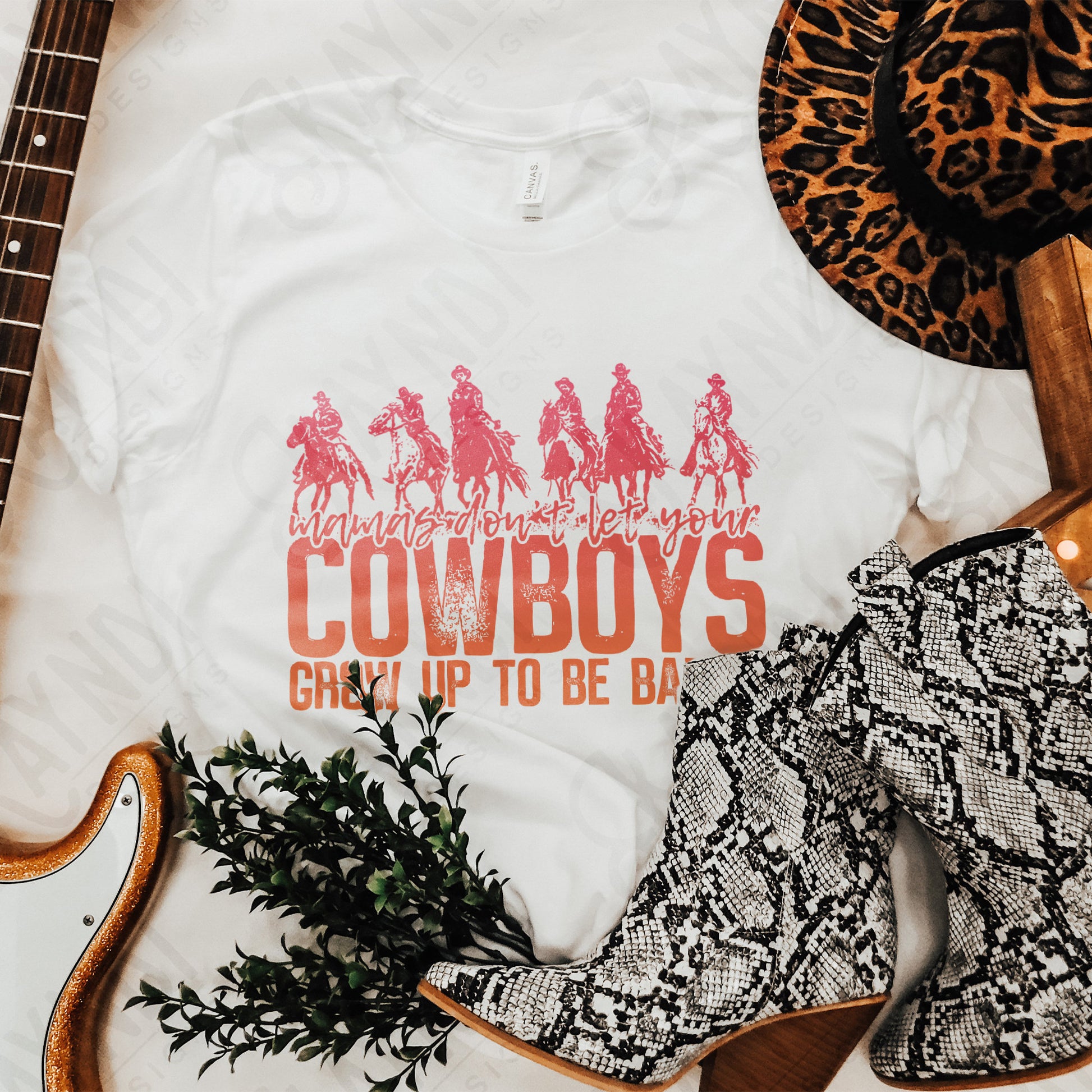 Mamas Don't Let Your Cowboys Grow Up to be Babies Sublimation Design PNG Digital Download Printable